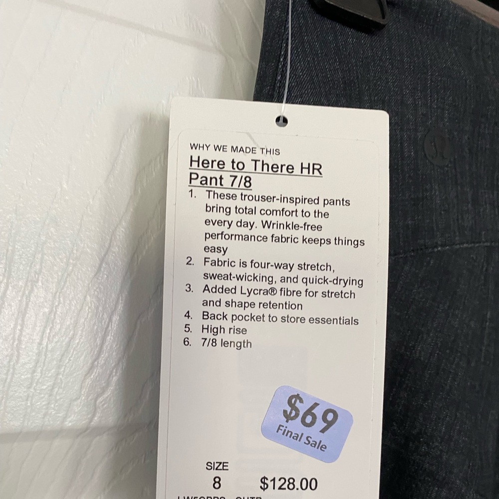 Lululemon Gray Pant 7/8